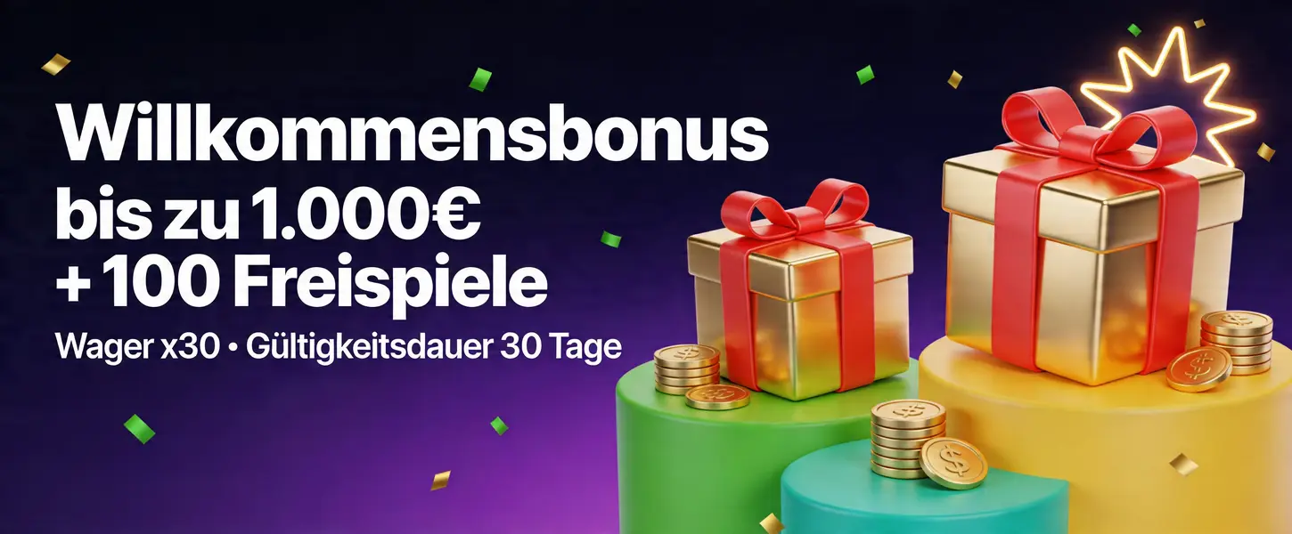Instaspin Casino Bonus bis 1.000€ + 100 Freispiele für Neukunden