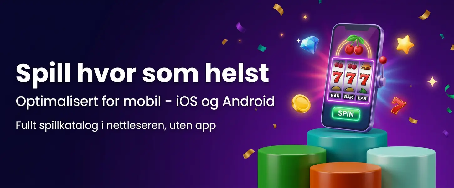 Instaspin Casino mobilversjon – spill på iOS og Android uten app