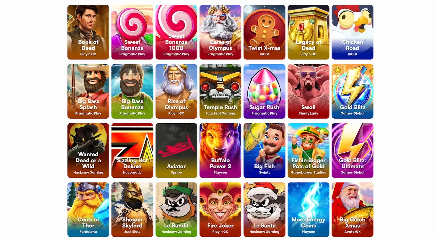 Recommended Slot Games at Instaspin Casino